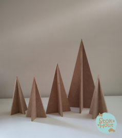 MDF figuur: Kerstboom 3d (M321) XL