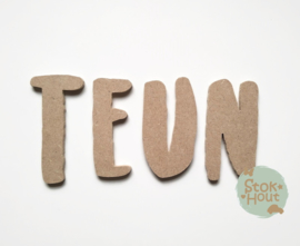 MDF Letters - Lettertype 'Stoer'