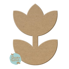 MDF figuur: Tulp (M102)