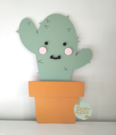 50cm groot 2,5D figuur Cactus (bijvoorbeeld Vintage groen) TM025