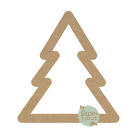 MDF figuur Kerstboom outline (M487)