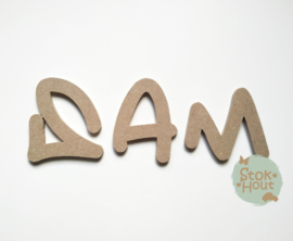 MDF Letters - Lettertype Graffiti'