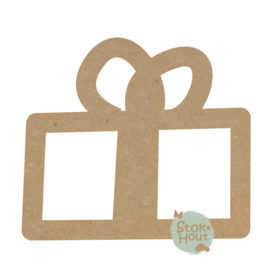 MDF figuur Cadeau #2 outline (M491)