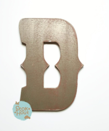 Vintaged Circus letter - 20cm/50cm - bv Goud