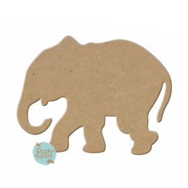 MDF figuur: Olifant (M100)