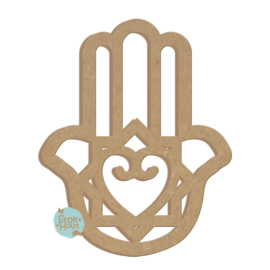 MDF figuur 60cm Handje van Fatima (Hamsa) #2 (ST281)