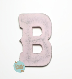 Vintaged Circus letter - 20cm/50cm - bv Licht roze