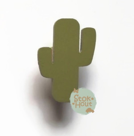 Muurknopje Cactus (bijvoorbeeld soldaat groen)