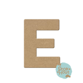 MDF figuur: Lettertype 'Basic 'e' 10cm