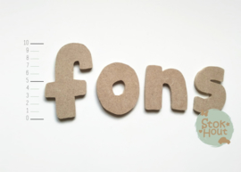 MDF Letters - Lettertype 'Hip'