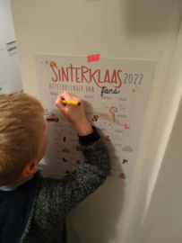 Sinterklaas Aftelkalender 2022 gepersonaliseerd