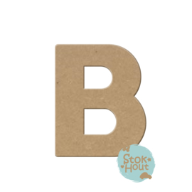 MDF figuur: Lettertype 'Basic 'b' 10cm