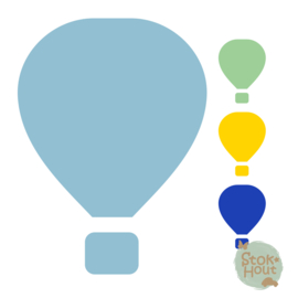 Muurfiguur: Luchtballon (M214)
