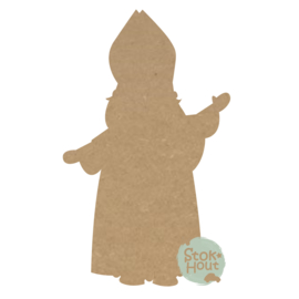 MDF figuur: Sinterklaas staand (M481) 10cm