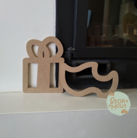 MDF figuur Mijter outline (M477)