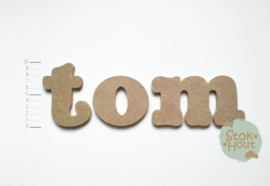 MDF Letters - Lettertype 'Stokhout'