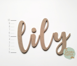 MDF Letters - Lettertype 'Kalligrafie'