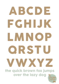 MDF Letters - Lettertype 'Basic'