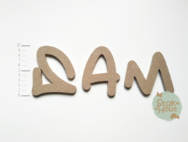 MDF Letters - Lettertype Graffiti'