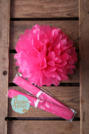 2x Pompon 25cm Fel Roze (ST103)