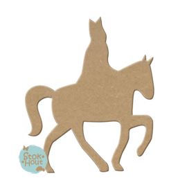 gekleurd figuur: Sint op paard (M064)