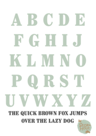 Gekleurde Letters - Lettertype 'Chocolade'