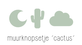 muurknopje combi setje 'cactus'