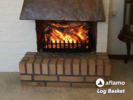 Aflamo Log Basket - Electric insert firebox