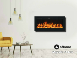 Aflamo Majestic 114cm - Wall Hanging Electric Fireplace
