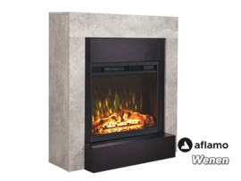 Aflamo Vienna Grey - Electric fireplace with mantelpiece