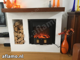 Aflamo Dexter Black - Freestanding electric fireplace