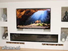 Aflamo Royal 254cm - Electric Built-in Fireplace