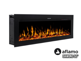 Aflamo Diamond 127cm - Electric Built-in Fireplace