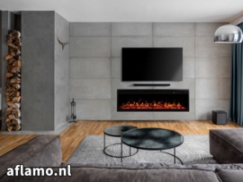 Aflamo Royal 3D Highline 160 x 48cm - Elektrische inbouwhaard