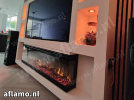 Unique Smart 160cm Cinewall haard driezijdig