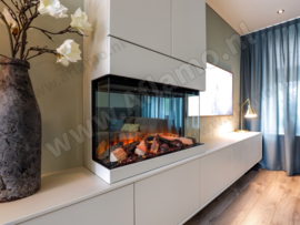 Aflamo Mallorca Deluxe - Three-sided Electric Fireplace