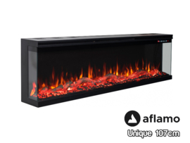 Aflamo Unique 42 - 3-Sided electric fireplace