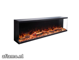 Unique 50 driezijdige Cinewall haard 127cm