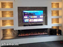 Aflamo Unique Smart 180 - Three sided electric fireplace