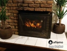 Aflamo Logset Large + Heat - Electric insert firebox