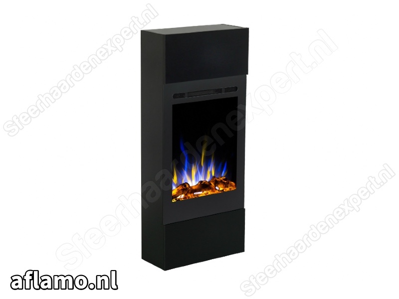 Schouw Straight zwart - Elektrische haard Aflamo Majestic 32