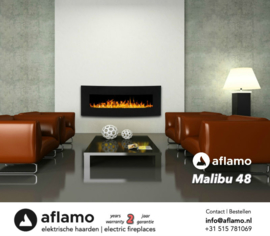 Aflamo Malibu 122cm - Wall Hanging Electric Fireplace