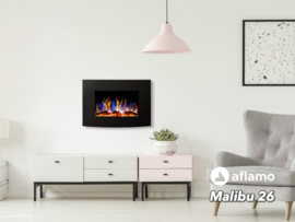 Aflamo Malibu 65cm - Wall Hanging Electric Fireplace