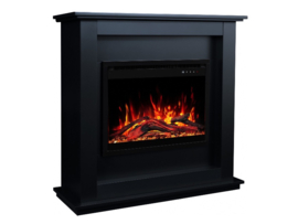 Surround Sund Black + Electric Insert Firebox 60x45 cm