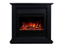 Surround Sund Black + Electric Insert Firebox 60x45 cm