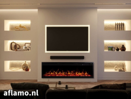 Aflamo Royal 3D Highline 180 x 48cm - Elektrische inbouwhaard