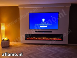 Aflamo Royal 254cm - Electric Built-in Fireplace