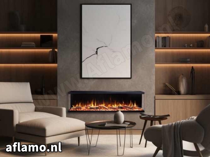 Aflamo Unique Smart 120 NH - 3-zijdige haard zonder verwarming