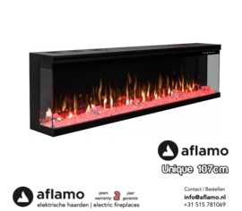 Aflamo Unique 42 - 3-Sided electric fireplace