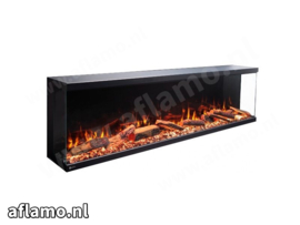 Aflamo Unique Smart 100 - Three sided electric fireplace